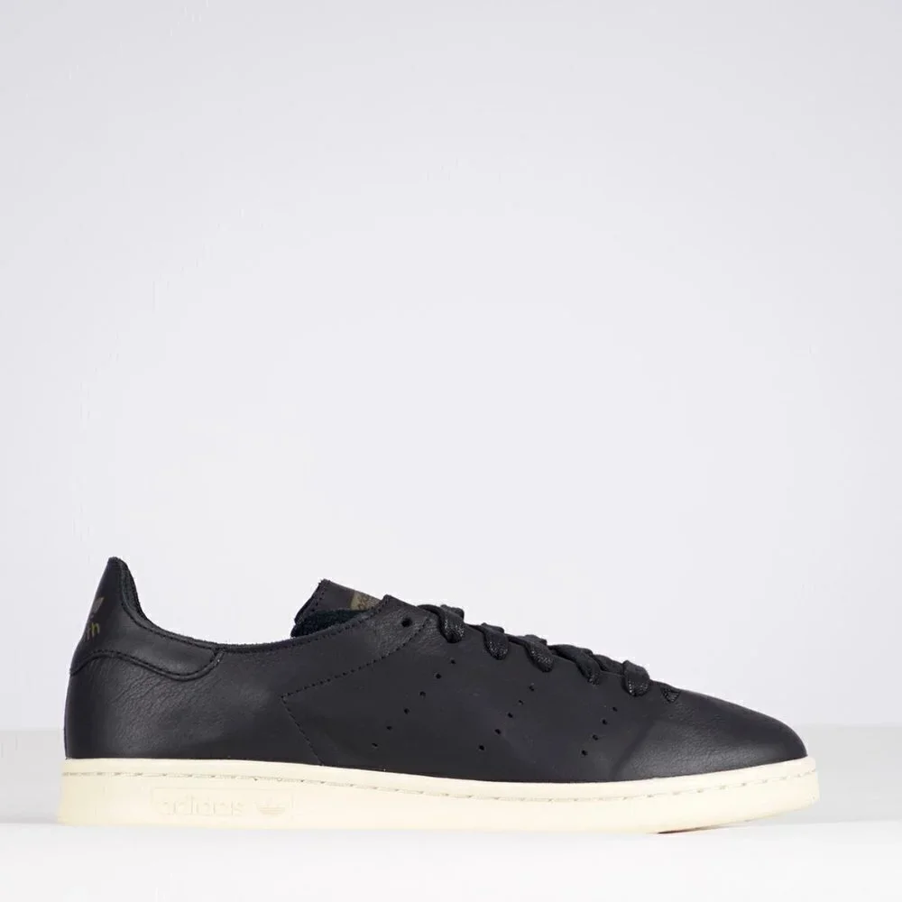 Adidas AQ4788 Stan Smith Leather Sock Sneakers, Core Black 7